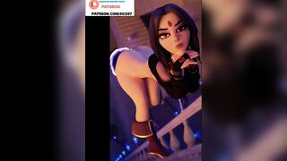RAVEN HURD FUCKED BY GHOST DICK - DC TITANS HENTAI 3D ANIMATED 4K 60FPS