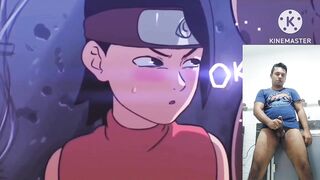 reacting to sarada from boruto getting fucked by a huge cock