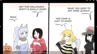 RWBY Lesbian & Yuri & Girls Only The Halloween Party Comic Porn