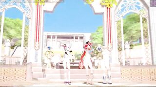 Genshin Impact: 【MMD】EVERGLOW - Adios REMAKE (Nilou, Ayaka, Barbara)