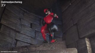 Harley Quinn assfucked with creampie