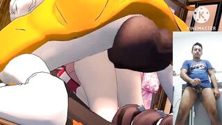 reacting to susamaru temari demon fucking Nezuko hard