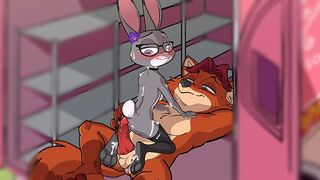 Judy Hopps fucks with Fox