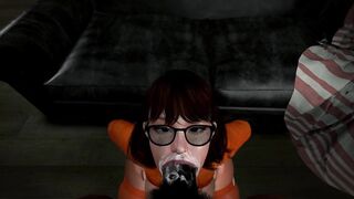 Thick Nerd Pawg Velma Sucks and Gets Fucked By BBC