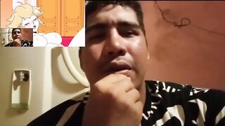 Princess Peach plays with her hentai dildo