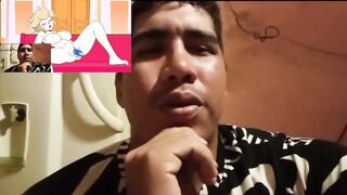 Princess Peach plays with her hentai dildo