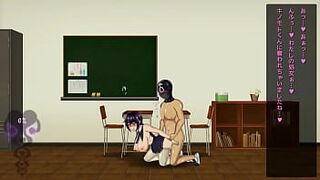 Pretty college lady having sex with a man in Breeding log new hentai game gameplay