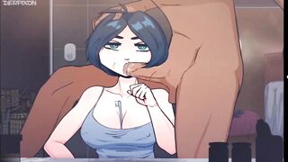 Time Freeze And Face Fucking With Huge Cock (Derpixon) Animation Porn