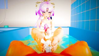 (Futa) Fu Xuan gives you a Footjob