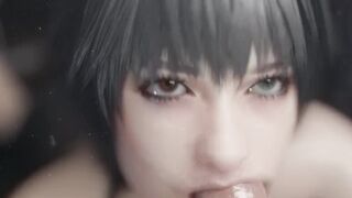 3D hentai girl blowjob cum in mouth animation sfm Unreal Engine 5