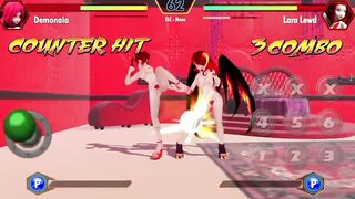 Lara vs Demonaia sexfight