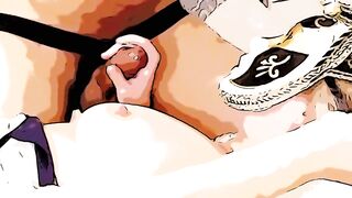 MASKED MILF LOVING HER COCK INSIDE HER