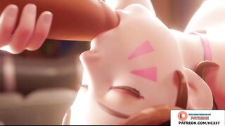 D.VA DO AMAZING BLOWJOB AND GETTING CUM IN MOUTH - OVERWATCH HENTAI 3D ANIMATED 4K 60FPS