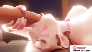 D.VA DO AMAZING BLOWJOB AND GETTING CUM IN MOUTH - OVERWATCH HENTAI 3D ANIMATED 4K 60FPS