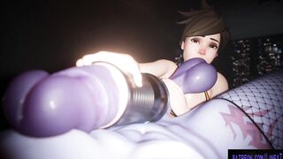 Futa Tracer and Widowmaker 60 FPS High Quality 3D Animated 4K