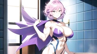 Muscular anime girls hentai compilation 筋肉質のアニメの女の子のエロ編集 animation