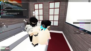Red hair and Blue Hair girl get fucked in roblox