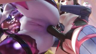 Overwatch 2 porn Tracer and widow on the beach 3D uncensored SFM hentai