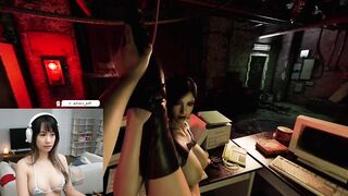 I didn't realize I could move the camera around in VR... sorry for the angles! Ada Wong