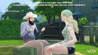 [TRAILER] Fucking my beta debtor's wife who hid on his farm - Outdoors with beautiful blonde
