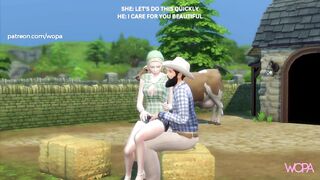 [TRAILER] Fucking my beta debtor's wife who hid on his farm - Outdoors with beautiful blonde