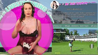 Excerpt from my 2023-11-17 livestream playing golf!