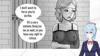 Zelda: A Night with the Princess [Fan Comic] Link and Zelda Hentai