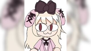 My best friend drew me as Neco Arc and HoloLive Porn so I made it into CapCuts