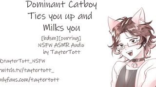 Dominant Catboy Ties you up and Milks you || NSFW ASMR RolePlay [bdsm] [purring]