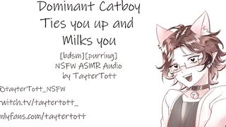 Dominant Catboy Ties you up and Milks you || NSFW ASMR RolePlay [bdsm] [purring]