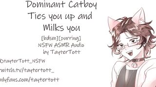 Dominant Catboy Ties you up and Milks you || NSFW ASMR RolePlay [bdsm] [purring]