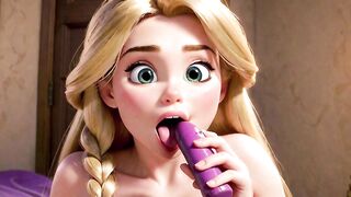 Rapunzel is Cock-Starved in her Tower - Tangled Porn Parody