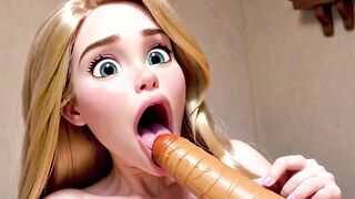 Rapunzel is Cock-Starved in her Tower - Tangled Porn Parody