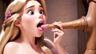 Rapunzel Loves Very Long.... Hair - Tangled Porn Parody