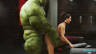 Hulk and She-Hulk having fun