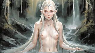 The Ethereal Naked Body of Galadriel - Lord of the Rings Porn Parody