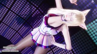 [MMD] Rainbow - A Ahri Sexy Kpop Dance League of Legends Uncensored Hentai 4K 60FPS