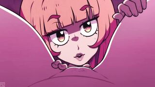 Busty glasses babe gets her doggystyle position with her lover Anime Hentai 1080p