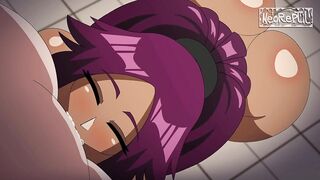 HENTAI - Shihouin yoruichi giving a sloppy blowjob Ichigo BLEACH