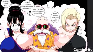 Android 18 Gets Fucked by Gohan, Rides His Huge Cock Until He Cums Inside Her