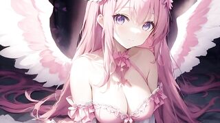 Cute anime angel girls from heaven