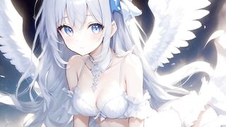 Cute anime angel girls from heaven