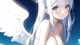 Cute anime angel girls from heaven