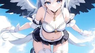 Cute anime angel girls from heaven