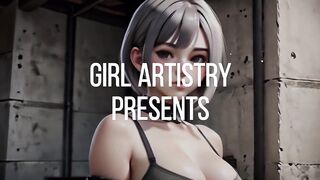 2B Without Blindfold. 3D Anime. No Nude