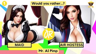 Would You Rather... Costume Edition | [Porn Game] Nurse, Maid, Nun, Cheerleader, Teacher, Devil
