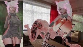 Seductive Futa Teaches Class how to dom anyone (for visual learners UwU) - VRChat ERP Preview