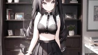 Cute anime college girls compilation