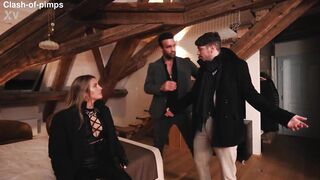 Wannabe Whore Silvia Dellai gets test fucked by Pimp Falco White and his Bodyguard Larry Steel - DOUBLE PENETRATION