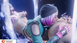 CUTE GIRL JUST PLAYING WITH PORTAL - HOTTEST HENTAI ANIMATION 4K 60FPS